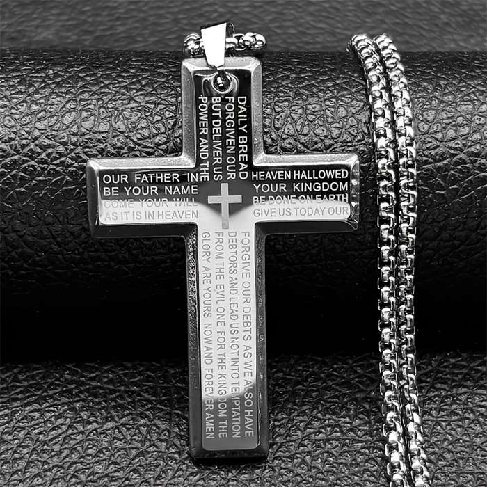 1 Piece Silvery Jesus Theme Pendant