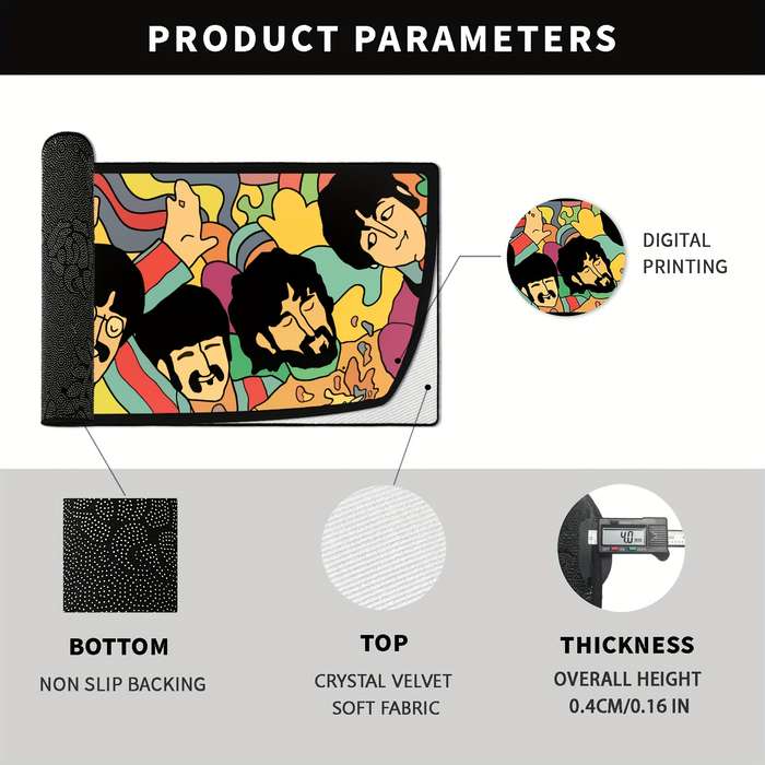 1Pc 15.75x23.62inch 40x60cm Floor Mat