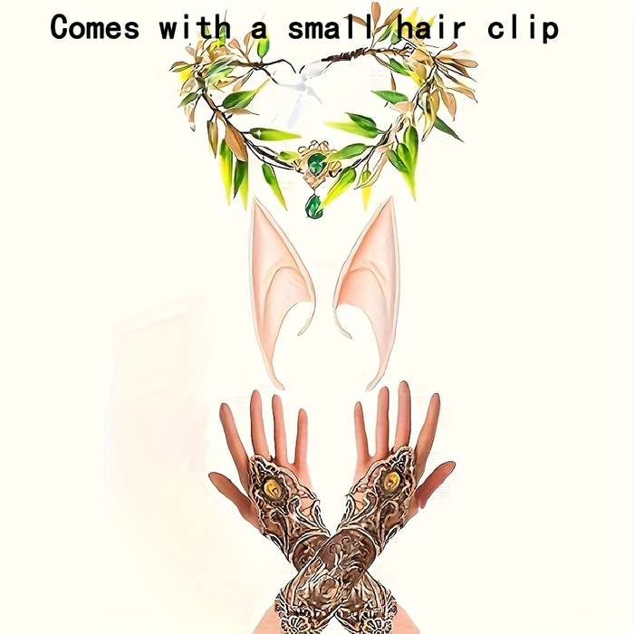 1 Pair 1Sets Baroque Elf Costume Kit