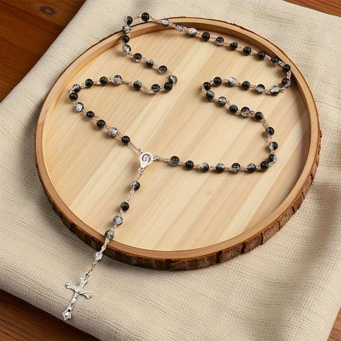 1 Piece Black Jesus Theme Pendant