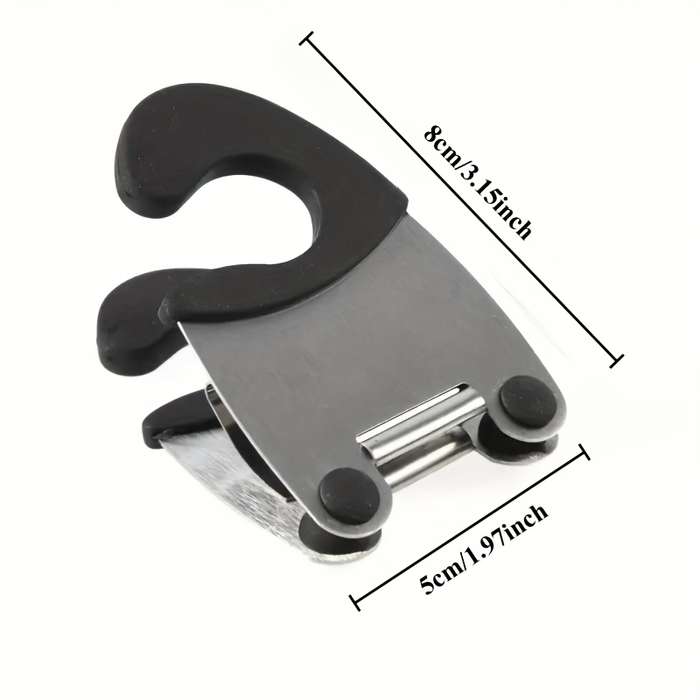1pc Stainless Steel Kitchen Utensil Holder Classic Pot Side Clip Anti-Scald Spoon Rest Multifun