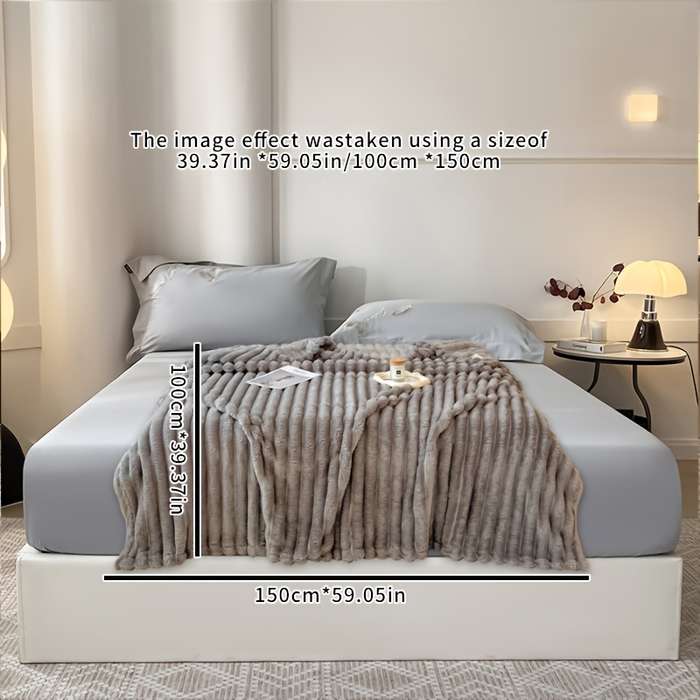 1ps Blanket Color Rice Fragrance Yellow size 100.0x150.01cm