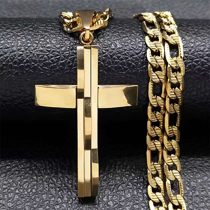 1 Piece Golden Jesus Theme Pendant