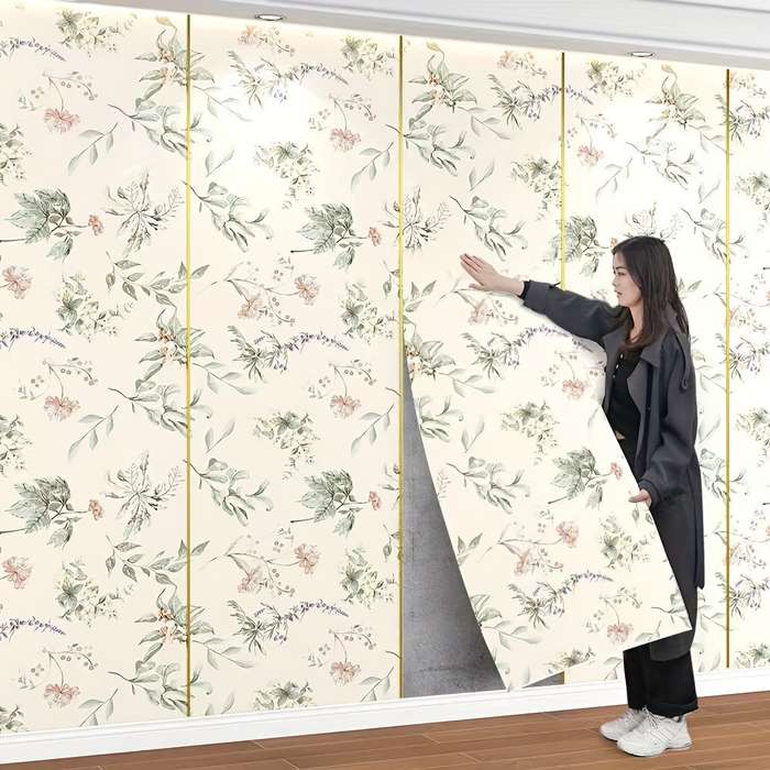1PC Wall StickersColorH1 Mowu Fanghua44cm WideX5.5m Long