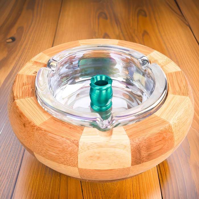 1pc Contemporary Metal Ashtray Irregular Shape Aluminum No Electricity Needed Smoke Ashtray