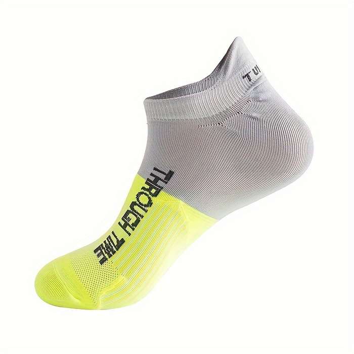 5 Pairs Of Color Matching Earrings One Size High Elastic Socks