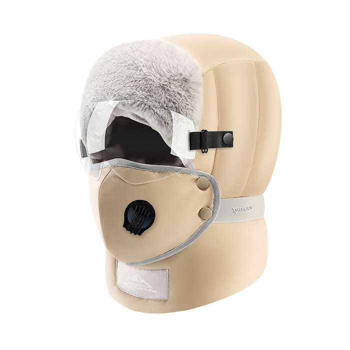 Hat Khaki Add Clear Goggles