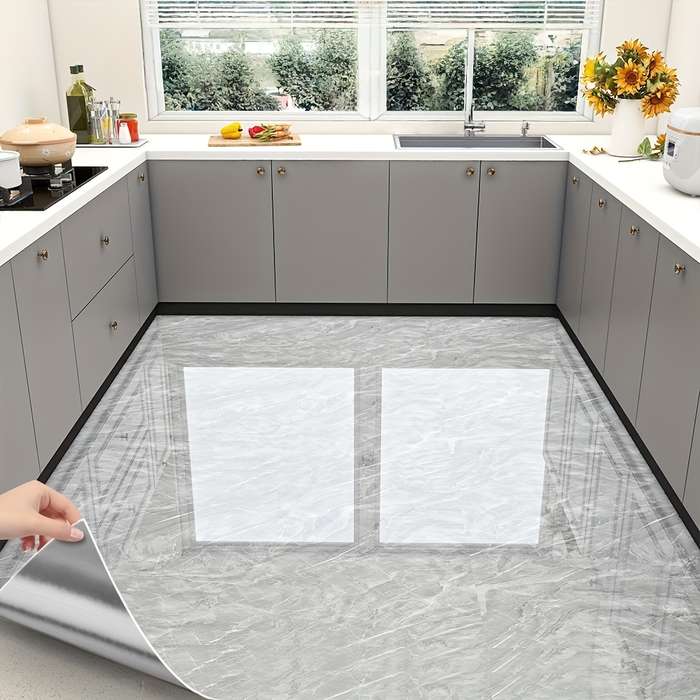 1PC Wall StickersGray Morning Mist40cm WideX2m Long
