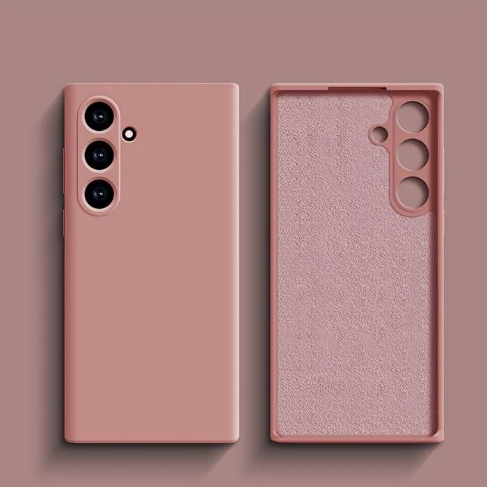1pc Pink Color For Samsung Galaxy S25 Phone Cases