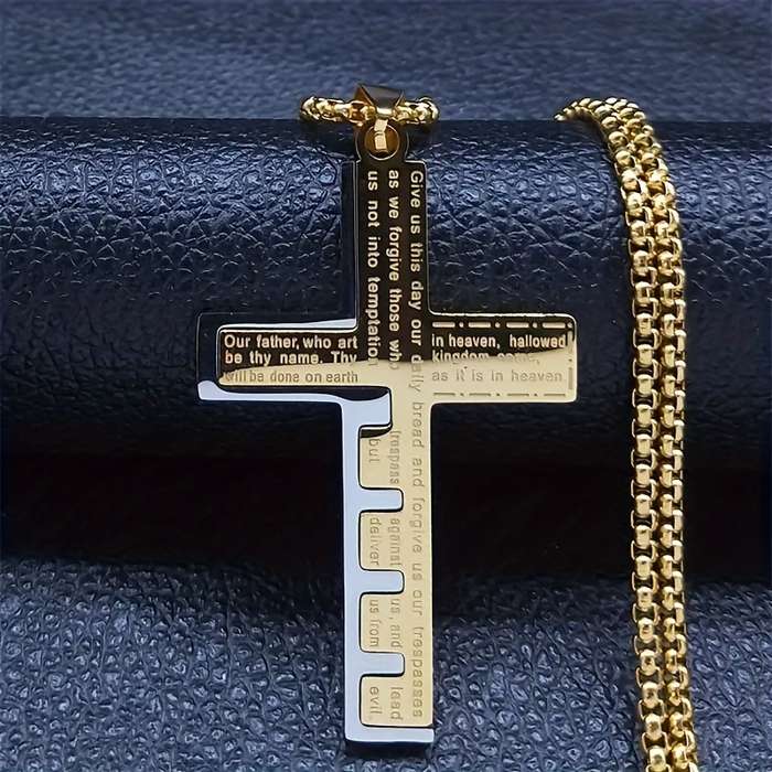 1 Piece Silvery Jesus Theme Pendant
