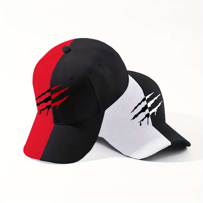 1pc Adjustable Baseball Caps with Scratch Pattern Print Polyester 100.00% Street Style Sun H