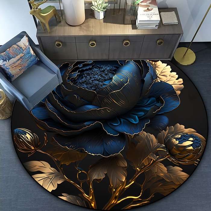 1Pc 47.24x47.24inch 120x120cm Floor Mat