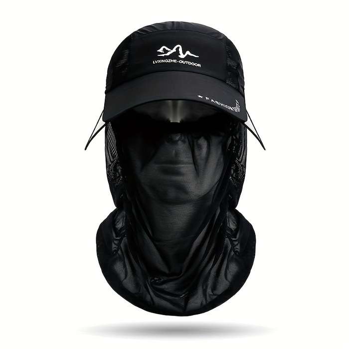 1pc Solid Color Breathable Baseball Hat With Thin Breathable Veil Lightweight Adjustable Sunscreen
