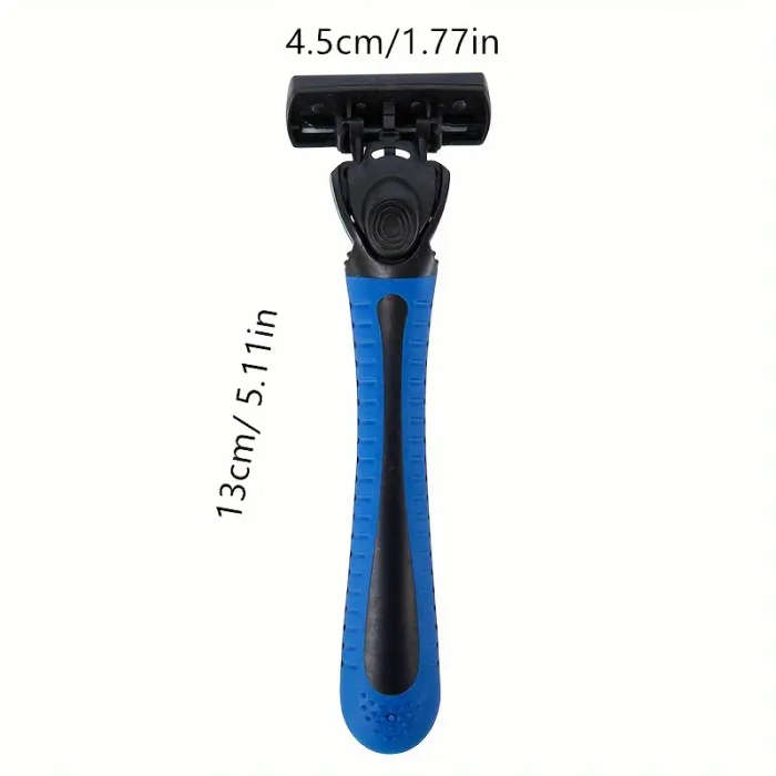 Men's Manual Shaver 6-layers Blades Razor Facial Hair Removal Tools Safety Shaver