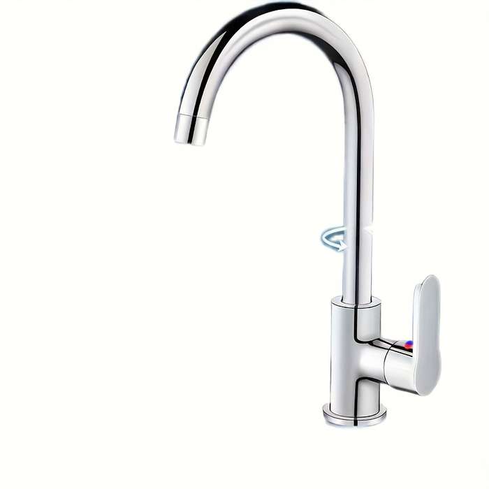 1pc Single Hole Copper Kitchen Faucet Kitchen Faucet Sink Vegetable Washing Basin Stainless Fine