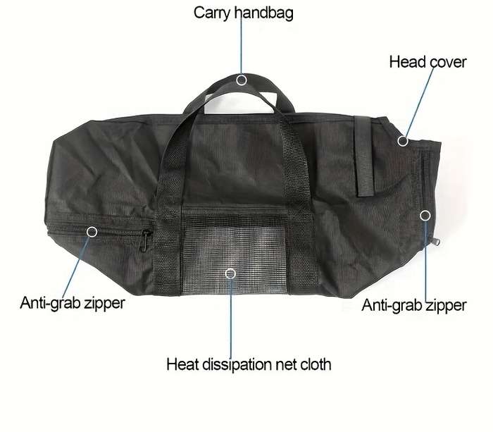 1pc Black Pet Bag