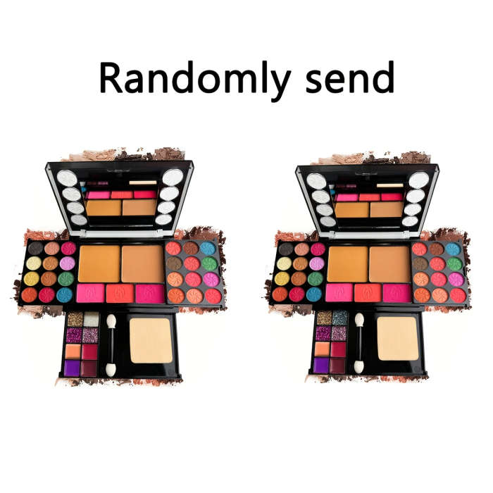 37pcs Ultimate Makeup Kit Eyeshadow Palette Blush Lip Gloss Contouring Set with Applicators Perfect