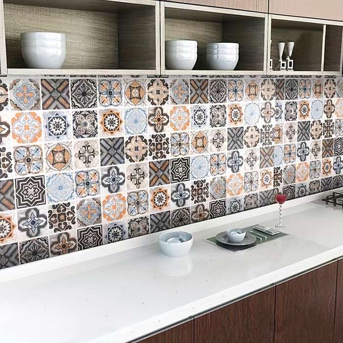 1PC Wall StickersOil Smoke Sticker Grey60X950cm