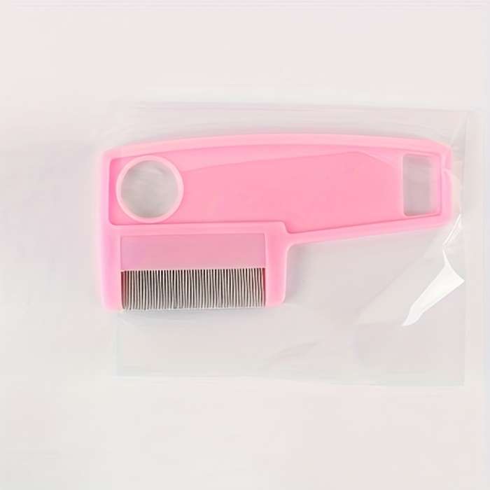 Pink opp packaging 1pc Pet Comb