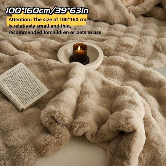 1ps Blanket Color Pink White Edge size 180x200cm
