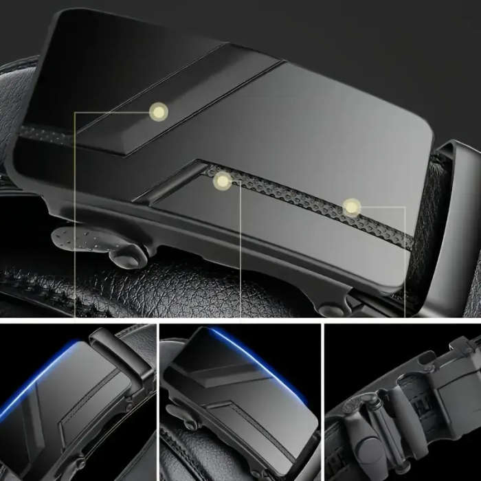 Men's Fully Equipped Automatic Buckle Belt 130cm