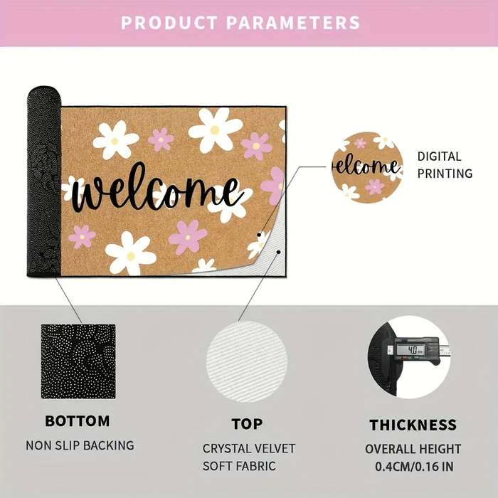 1Pc 50x80cm Floor Mat