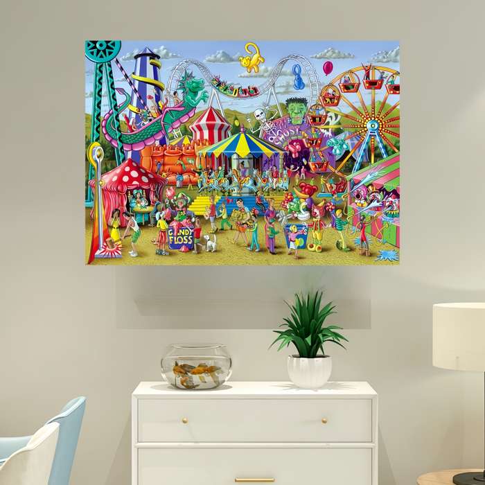1000pcs Jigsaw Puzzle for Adults Thick Durable Paper Puzzle with Vibrant Carnival