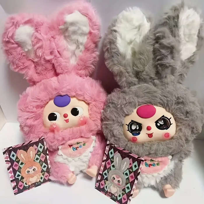 1 Baby Three Lily Bunny Village Series Mystery Box Miniature Figurine