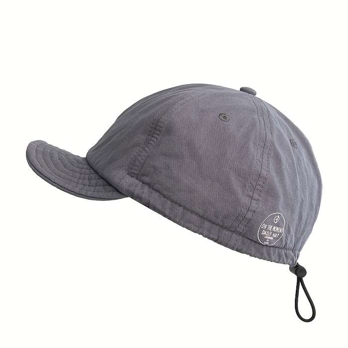 1pc Vintage American Style Baseball Cap Lightweight Adjustable Drawstring Soft Top Curved