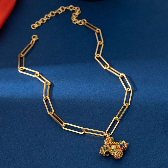 1 Piece Golden Jesus Theme Pendant