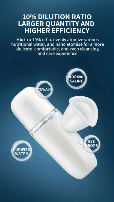 cloud prime usb rechargeable   moisturizer portable spray atomizer for     50 hydrating mist capsules formaldehyde free ideal for   types Product details 5