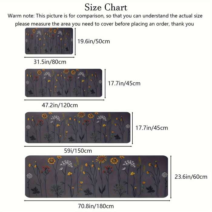 1Pc 19.6x31.5inch 50x80cm Floor Mat