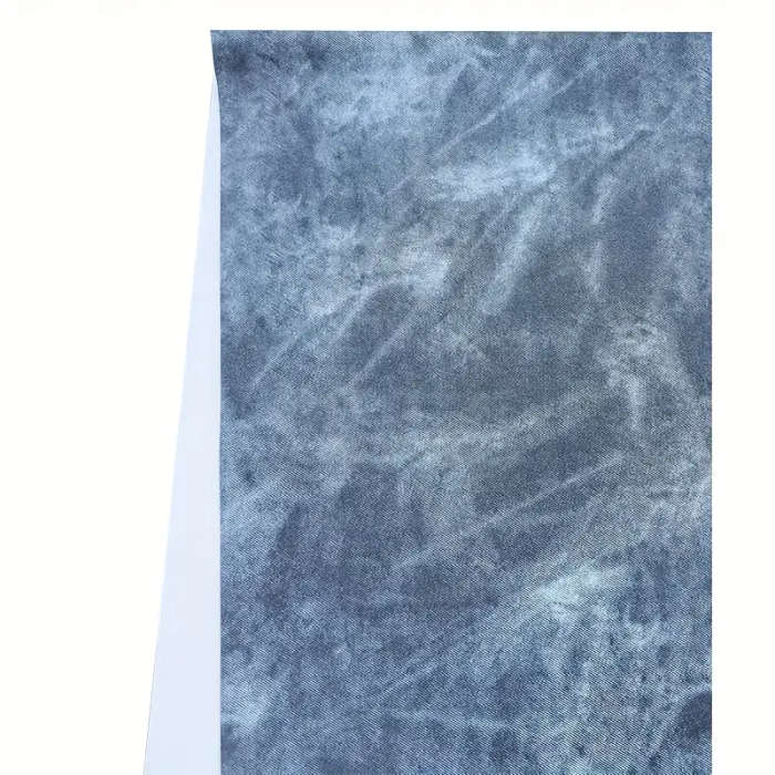 1 x 11.8X53 inch Faux Denim Leather Fabric Roll Dark Blue