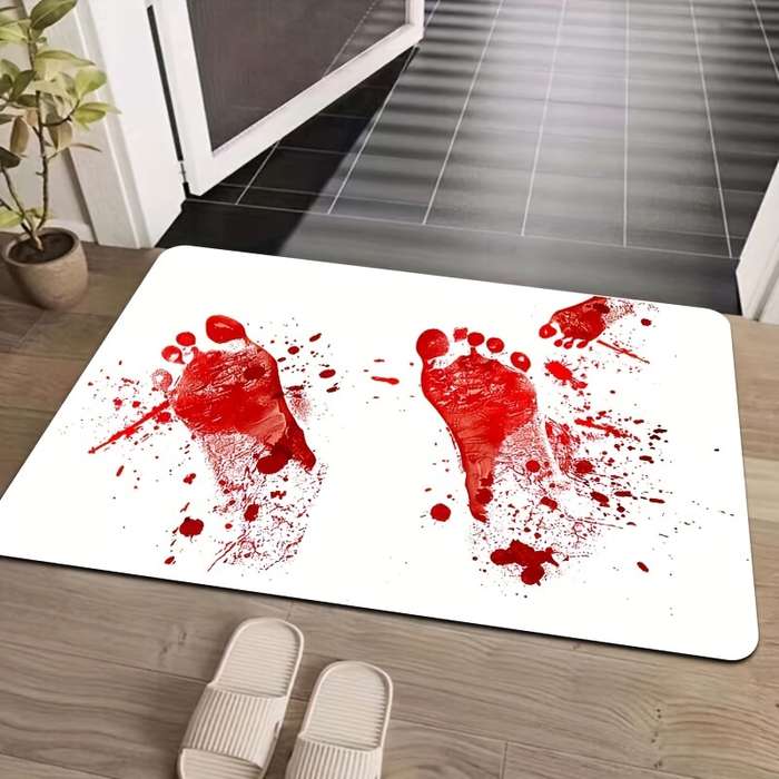 1Pc White 23.62x35.43inch 60x90cm Floor Mat