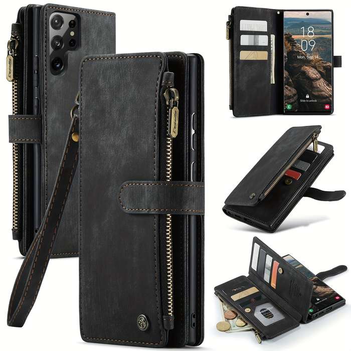 1pc Black For Samsung Galaxy S22 Ultra 5G Phone Cases