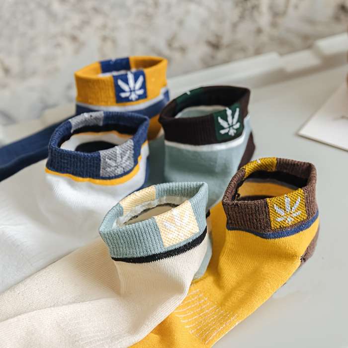 5 Pairs One Size High Elastic Socks