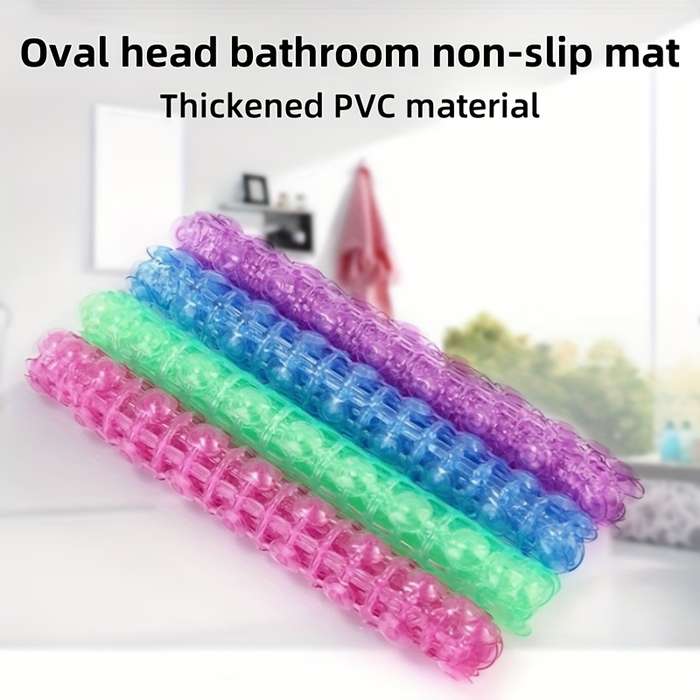 1Pc Transparent Pink Floor Mat