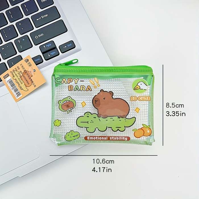 1pc Adorable Capybara Coin Purse Four Styles to Choose From Compact and Portable Cosmetic Headph