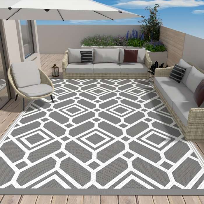 1Pc Black And White 5X8FT 152x244cm Floor Mat