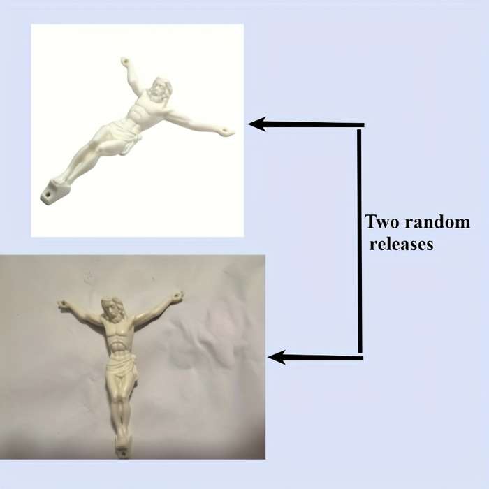 1 Piece White Jesus Theme Pendant