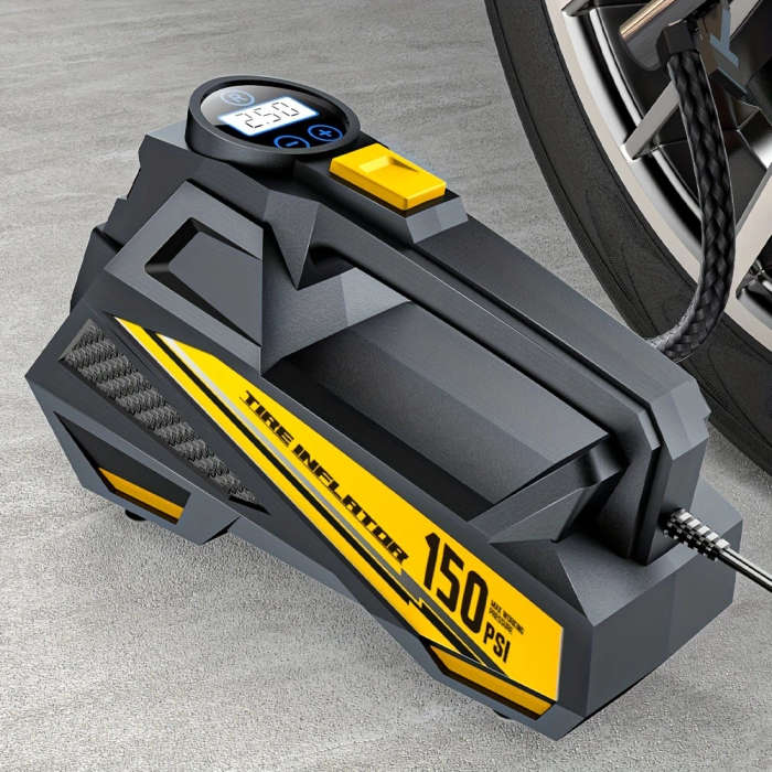 1pc Digital Tire Inflator Portable Car Air Compressor Pump Air Pump for Auto Car Motorcycles Bicycle