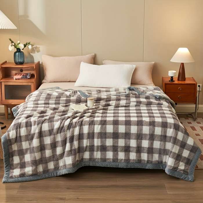 1ps Blanket Color Large Square Gray size 150.11cmx200.15cm