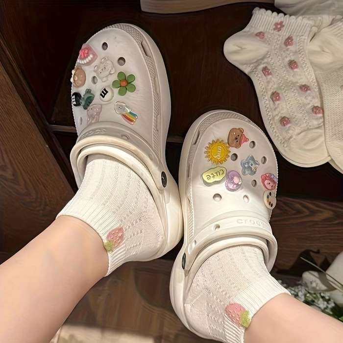 5 Pairs Mixed Color One Size High Elastic Socks