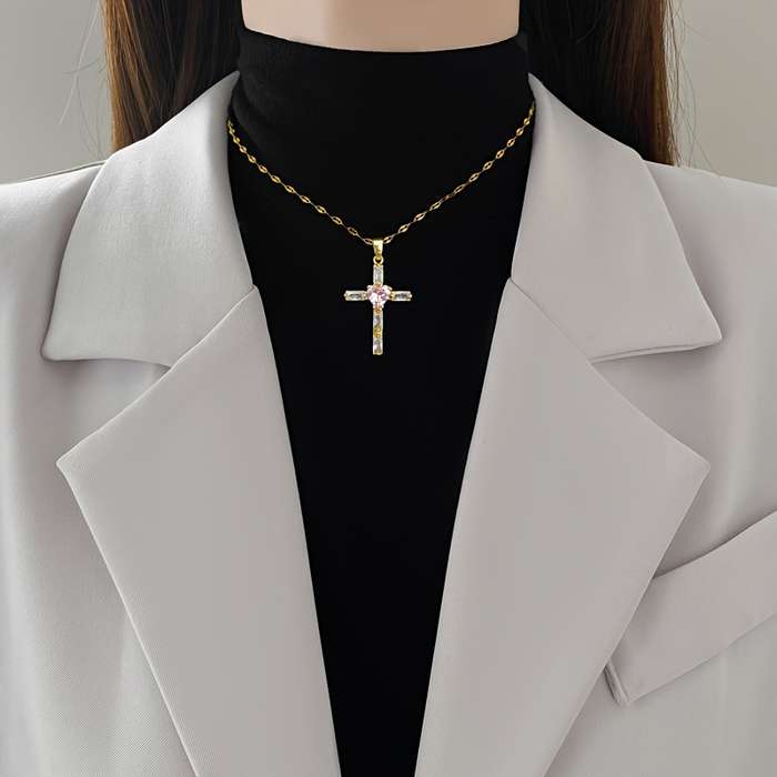 1 Piece Golden Jesus Theme Pendant