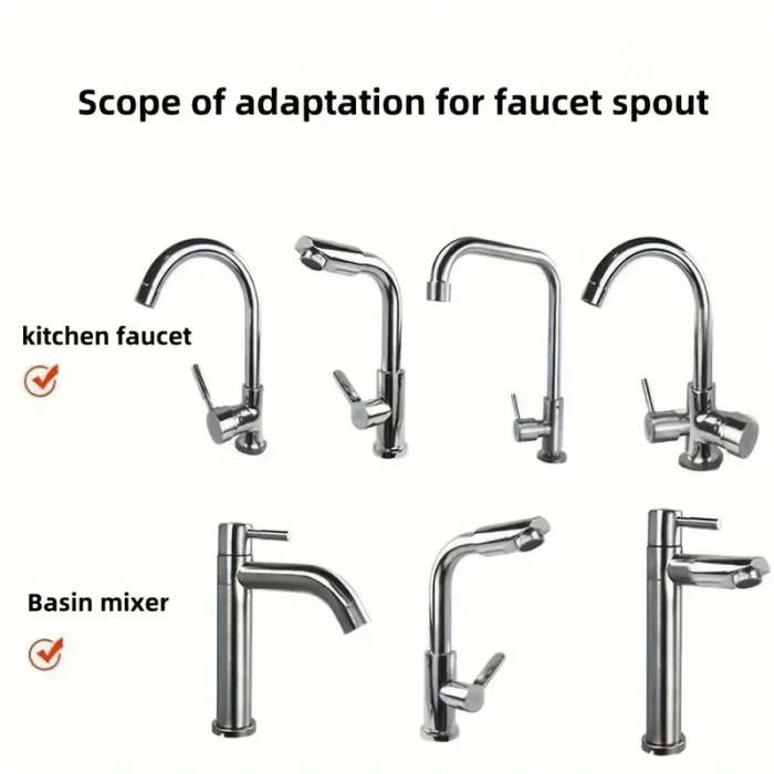 1pc 360° Rotating Kitchen Faucet Water Filter Anti-Splash Sprayer