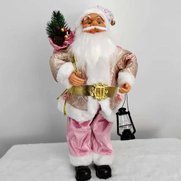 Santa Claus Standing Doll  Golden