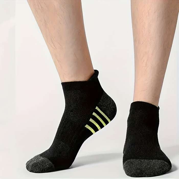 12 Pairs White And Gray One Size High Elastic Socks