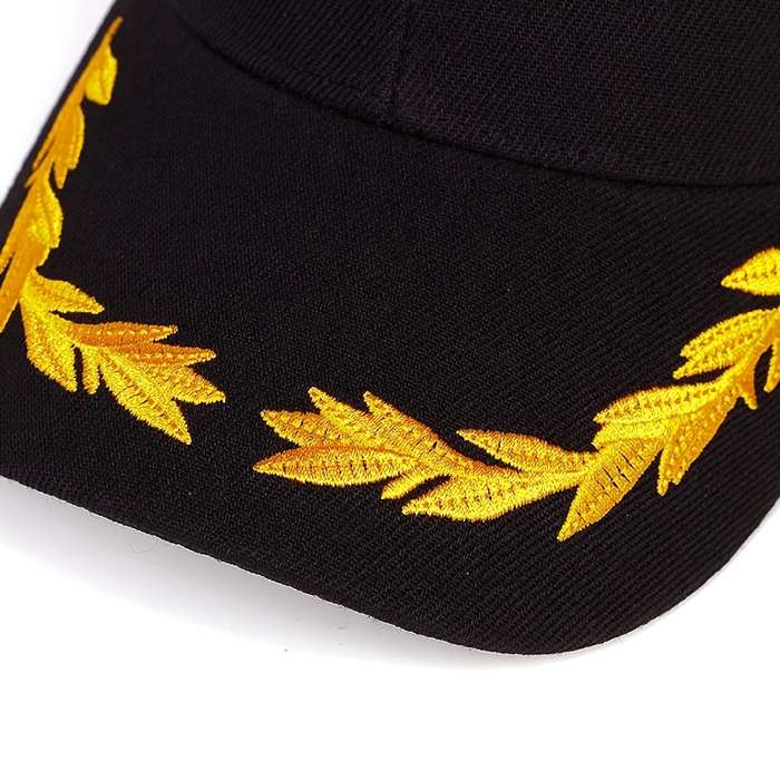 1pc Wheat Embroidery Unisex Baseball Cap Solid Color Casual Dad Hat Adjustable Sports Sports Hats F