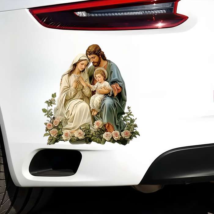 1pc   13.97cmx13.97cm Jesus Christian Themed Stickers