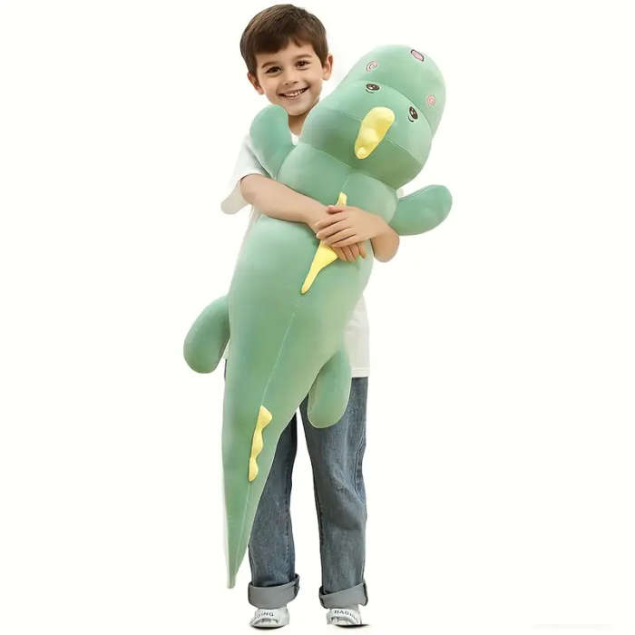 100cm/39.37inch Green Cartoon Dinosaur Plush Toy